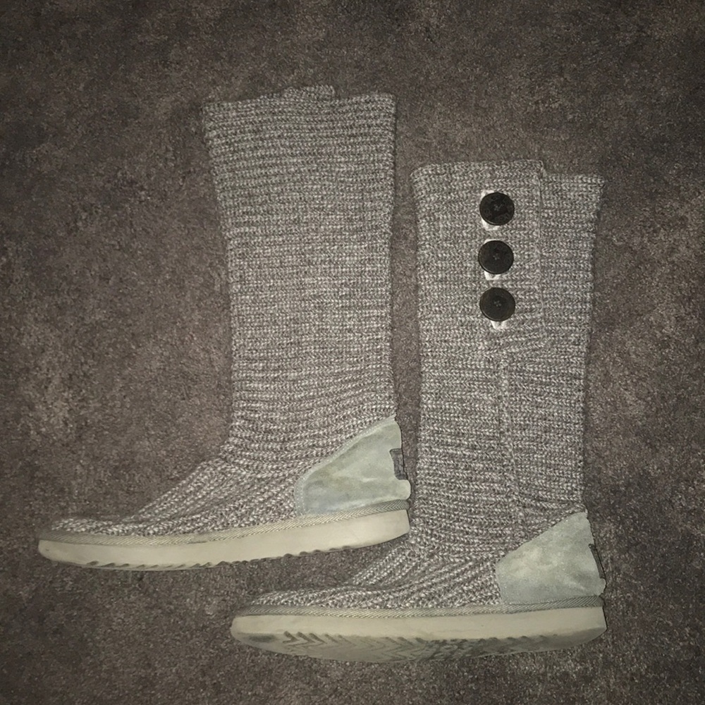 grey sweater material knee length Uggs